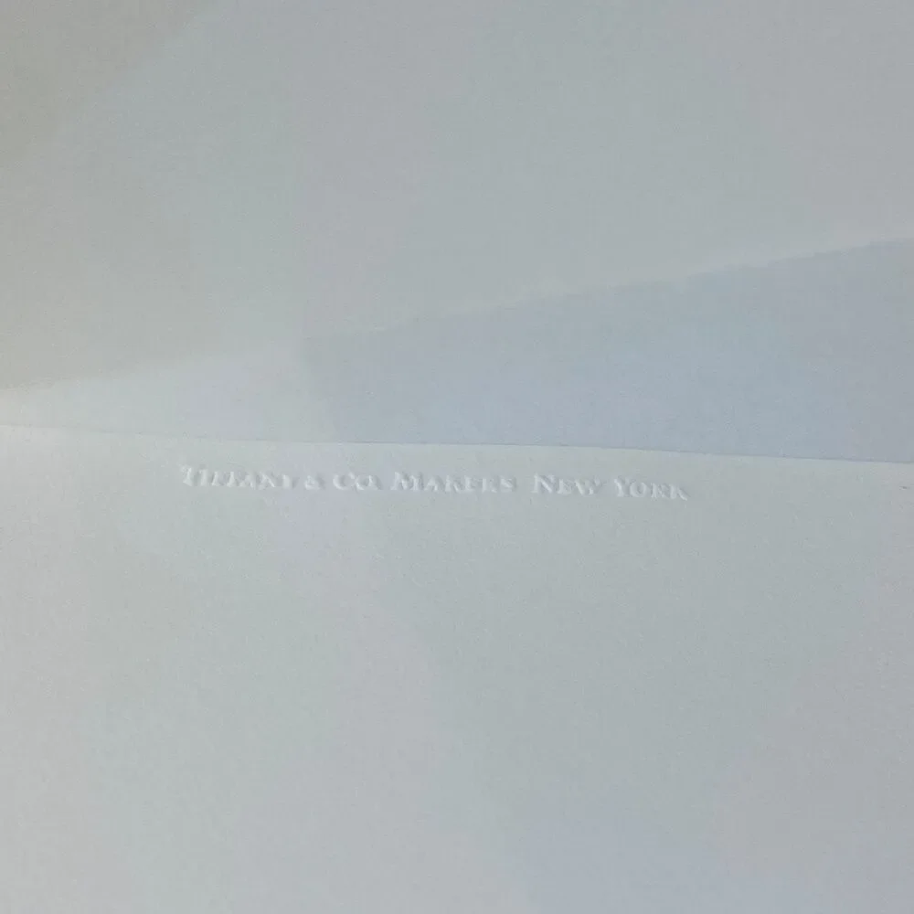 Rare Tiffany & Co. Set of 10 Invitations Floral Botanical Dinner Party Event